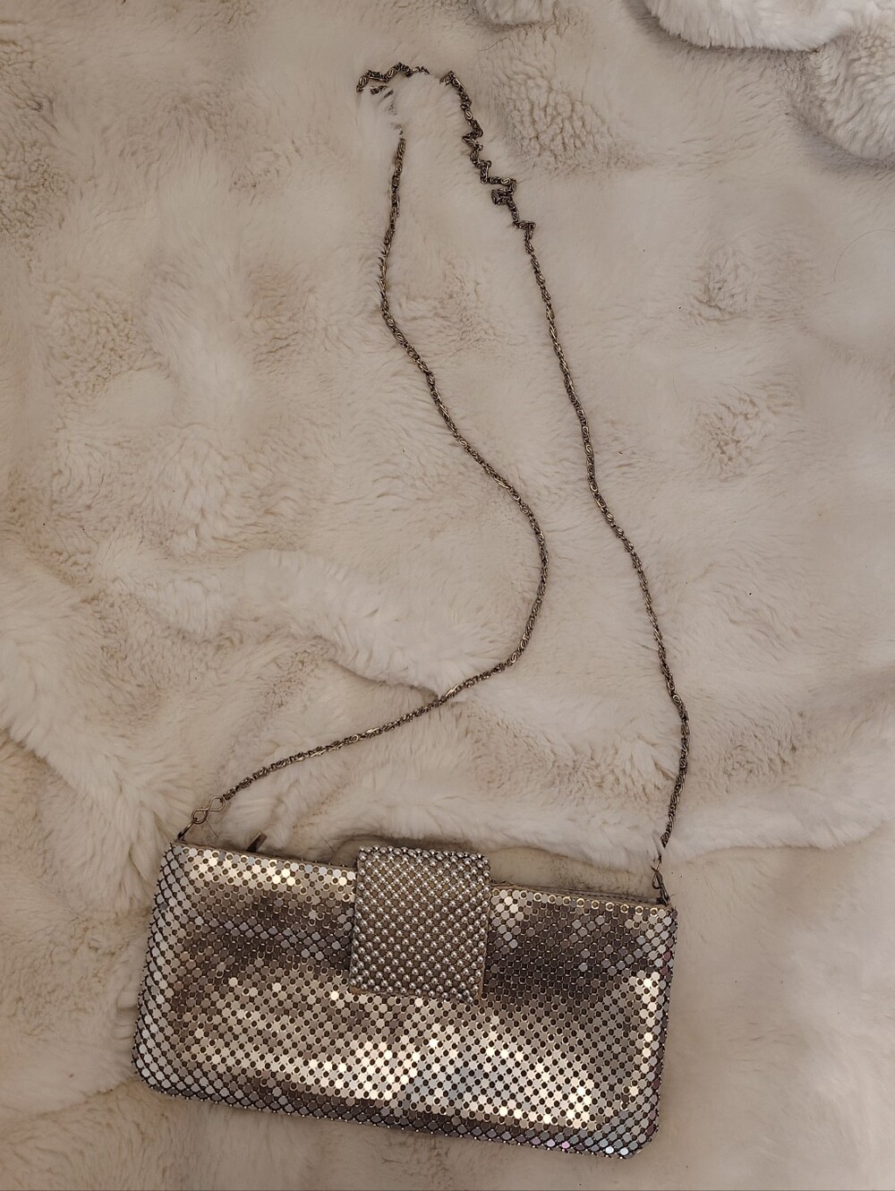 Aluminum Silver Clutch - Picture 1 of 11